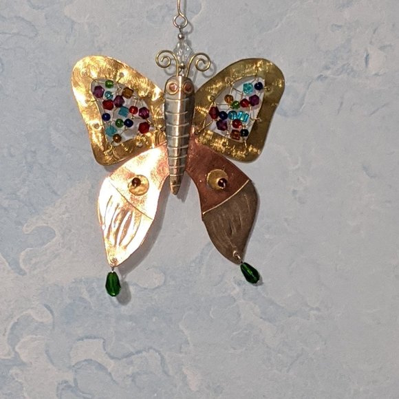 Handmade Metal Butterfly Suncatcher … - Picture 2 of 5